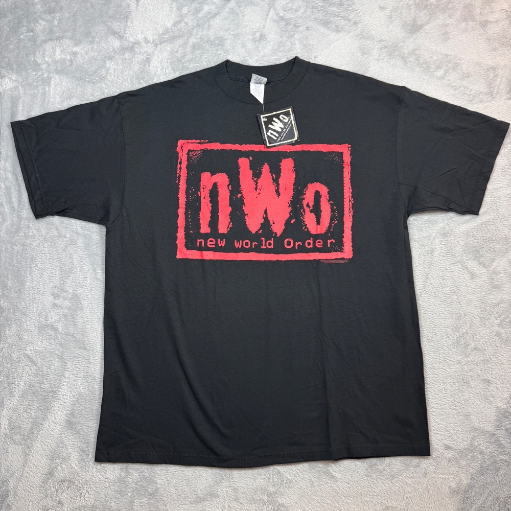Vintage WCW nWo T Shirt Mens XXL Black Red New World Order Wrestling 90s